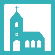 Illustration av en kyrka