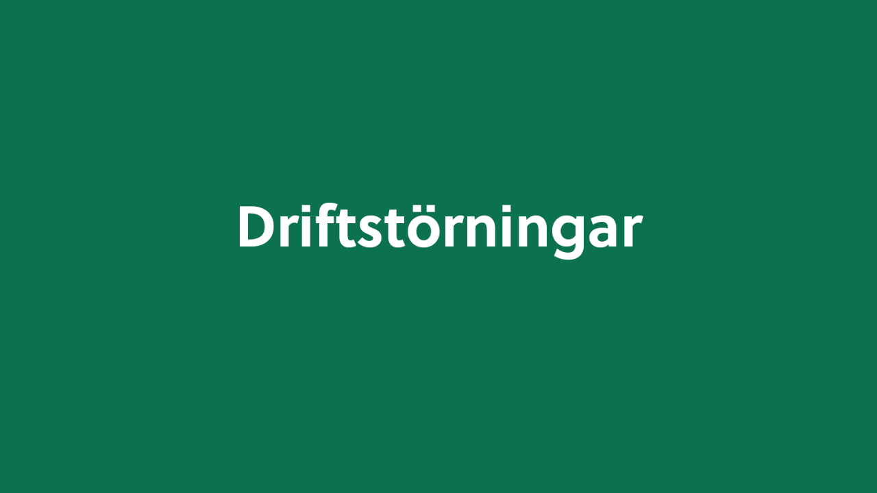 Grön bakgrund med vit text