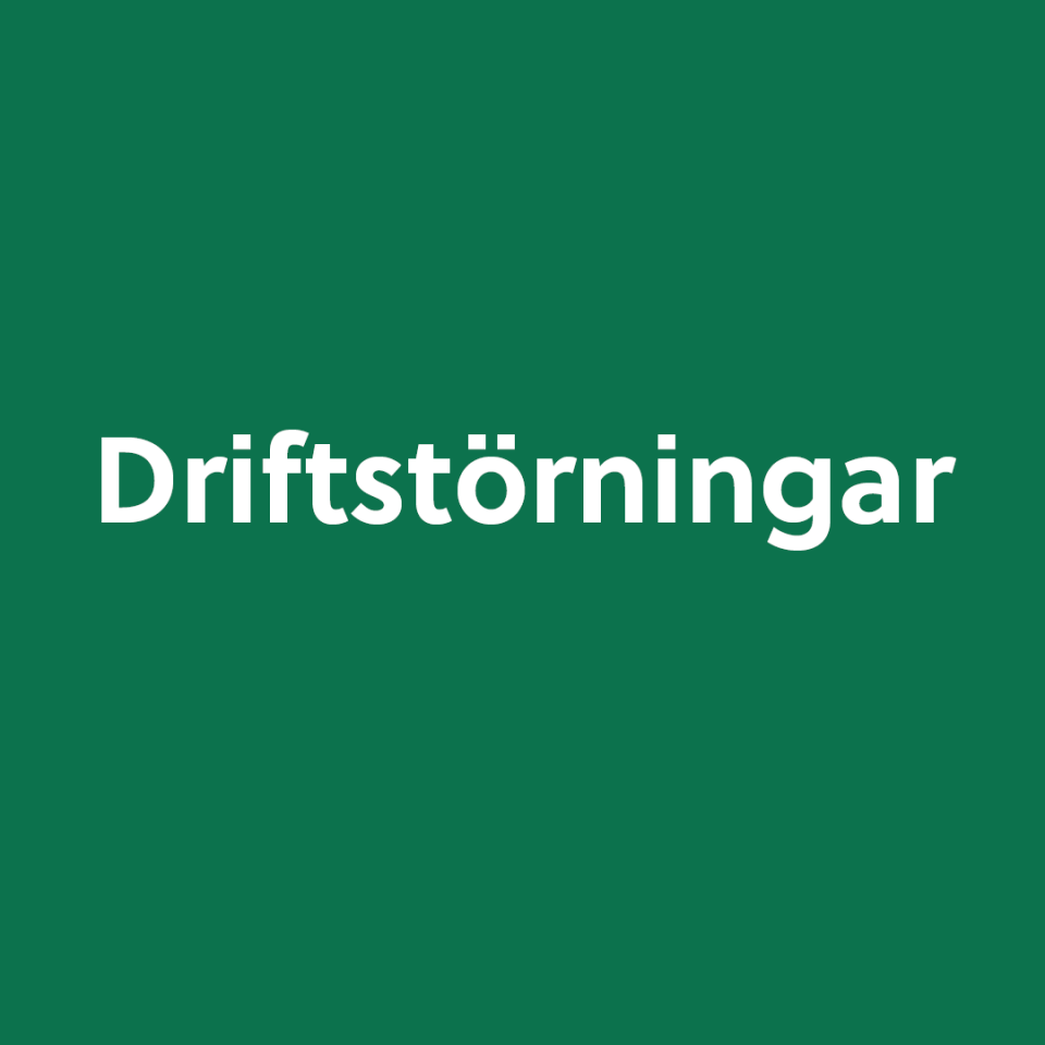 Grön bakgrund med vit text