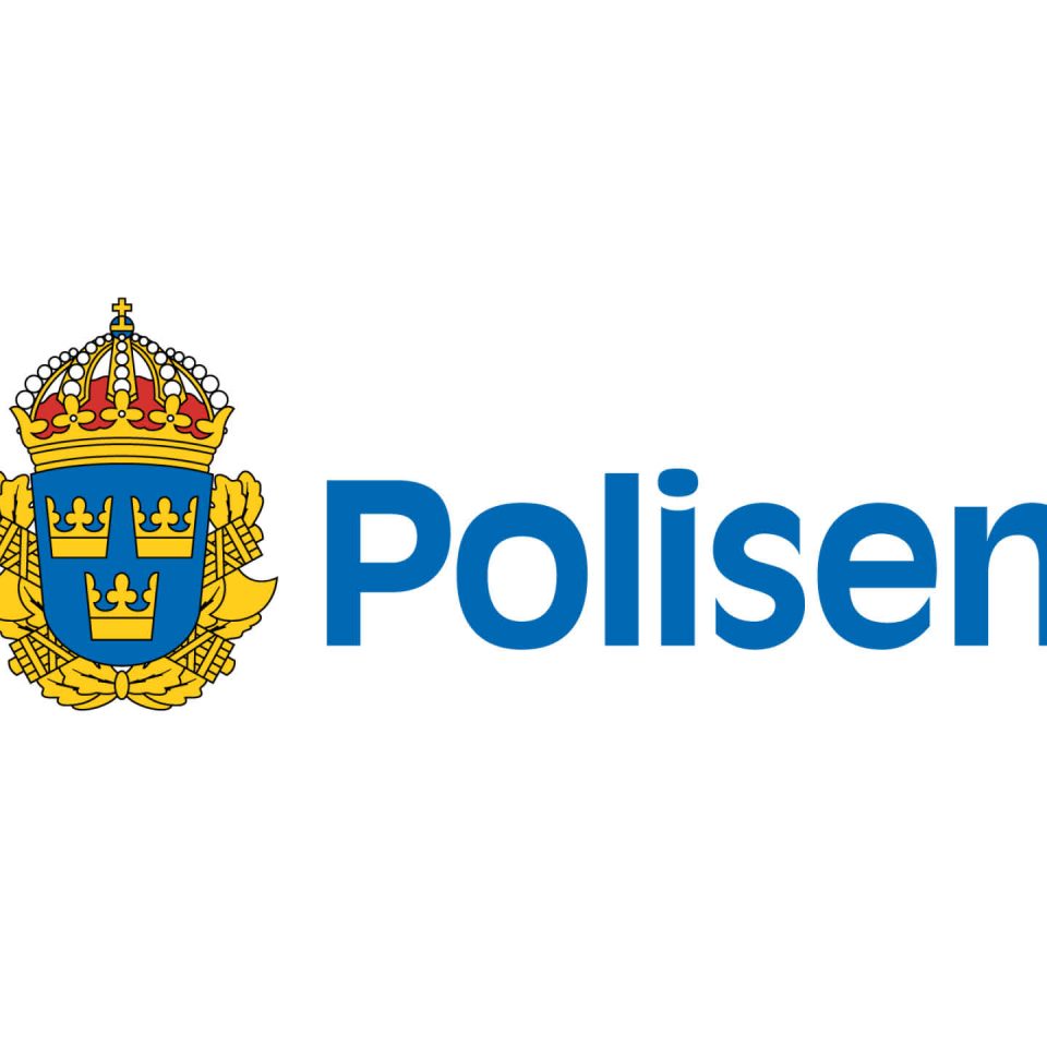 Polisens logotyp mot vit bakgrund